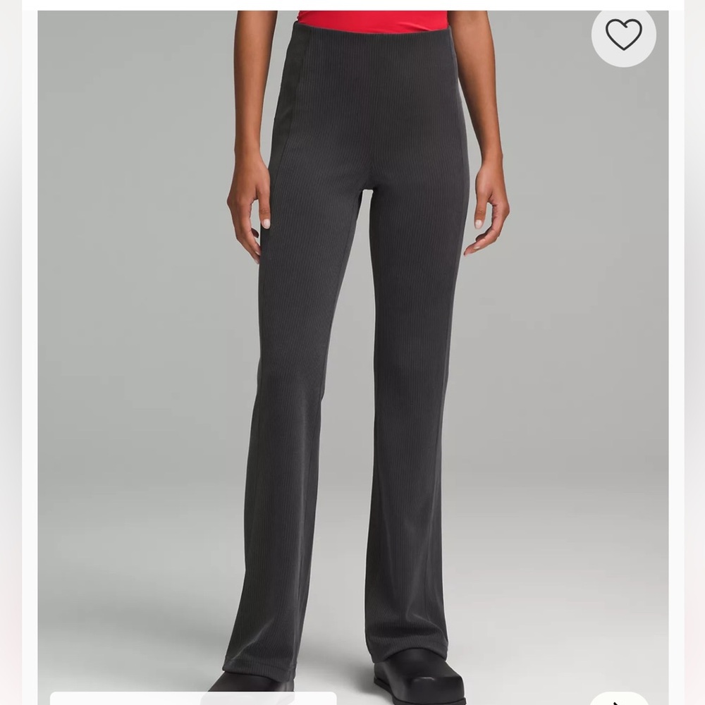 Ribbed Softstreme Flared Pant Regular Size 4